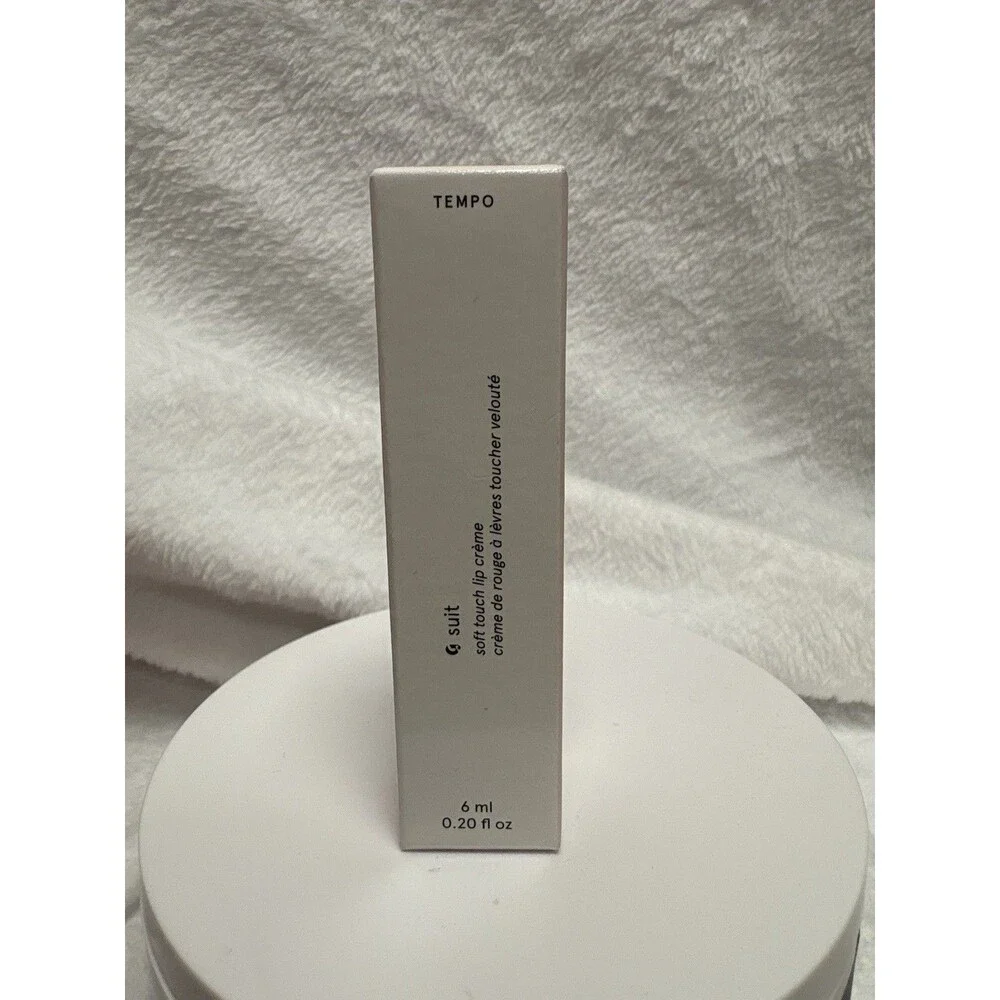 Glossier Soft Touch Lip Crème Tempo 6ml Full Size New In Box Vegan